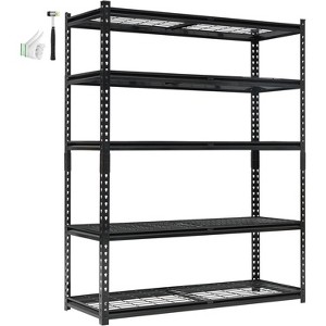 Coucheta Heavy Duty Garage Shelving Units,5-Tier Adjustable Storage Shelves,Loads 2500 LBSS,Adjustable Garage Storage Shelving - 1 of 4