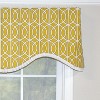 RLF Home Sequence Ruffled Cornice 100% Cotton with Fully Lined 3" Rod Pocket Valnance for Windows 50" x 17" Lemon - 3 of 4