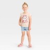 Toddler Girls' Marie with Glitter Graphic T-Shirt - Pink - 4 of 4