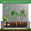 PexFix 47 in. H x 47 in. W Gray Metal Rectangle Wall Planter Box with Trellis for Climbing Plants - 4 of 4