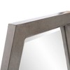 Howard Elliott 40"x30" Deacon Wood Framed Elongated Hexagonal Wall Mirror Gray - 4 of 4