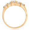 Pompeii3 1 ct TDW 5-Stone Graduated Diamond Anniversary Engagement Ring 14k Yellow Gold - 3 of 4