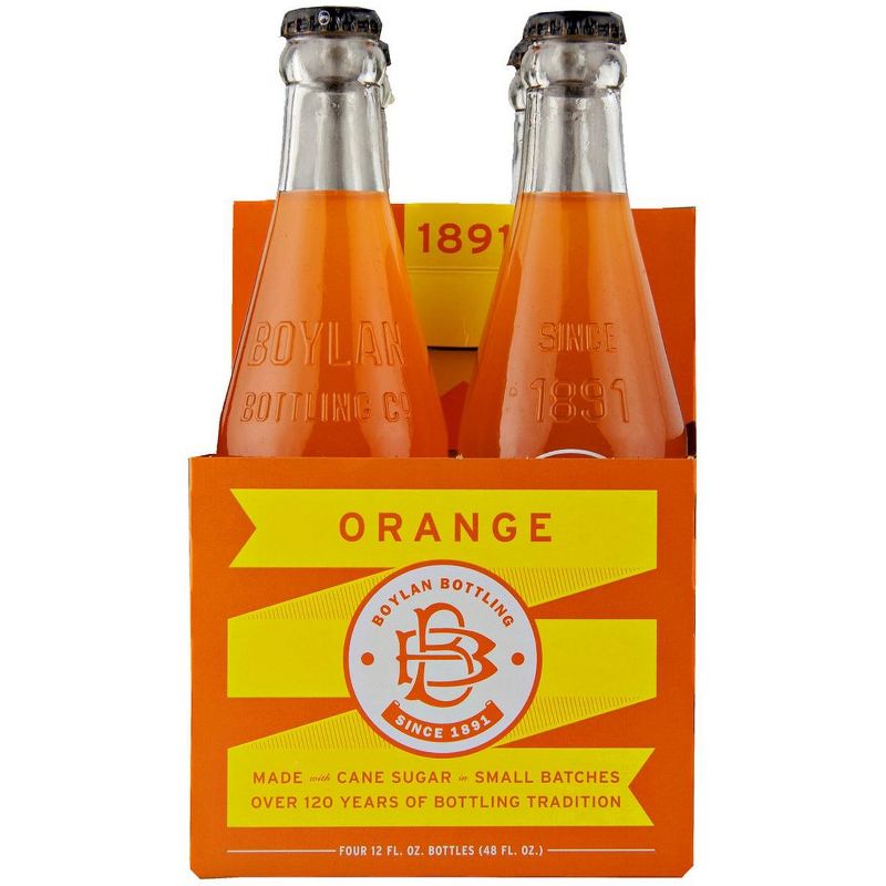 Boylan Bottling Orange Soda - Case of 6/4 pack, 12 oz, 3 of 8