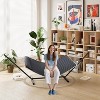 GustoWave Heavy-Duty Double Hammock with Stand, Portable Hammocks with Padded Cotton, Detachable Pillow, 450 Lb Capacity - 3 of 4