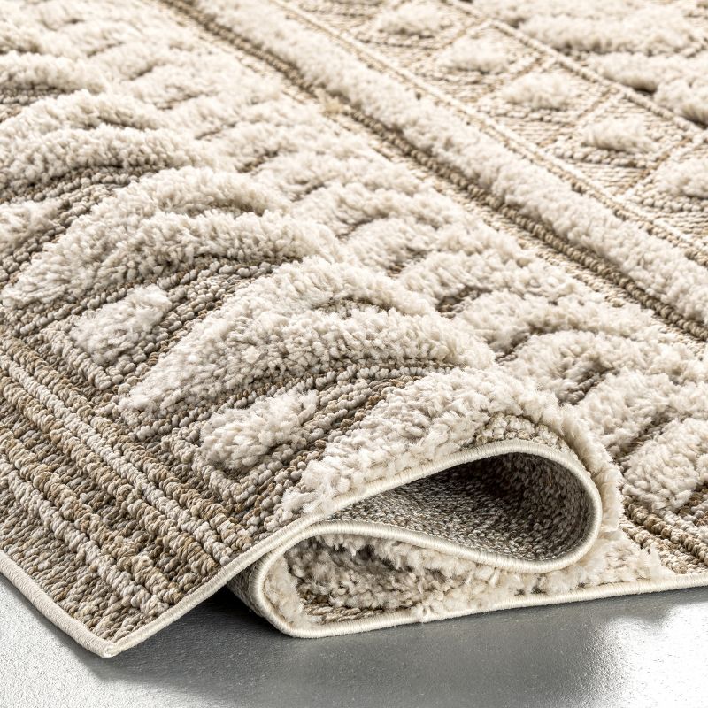 nuLOOM Rebecca High Low Textured Shaggy Area Rug, 5 of 11
