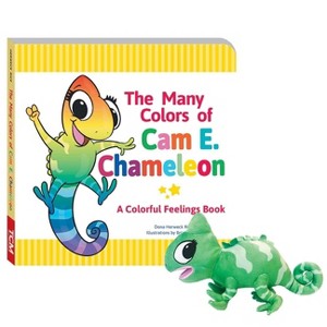 The Many Colors of CAM E. Chameleon Board Book & Plush Set - (Exploration Storytime) by  Dona Herweck Rice - 1 of 1