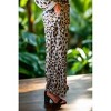 Women's Cheetah Print Wide Leg Pants - Look Mode USA - 3 of 4