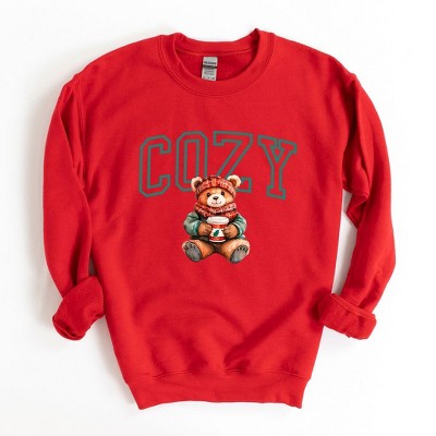 Simply Sage Market Women's Graphic Sweatshirt Cozy Bear