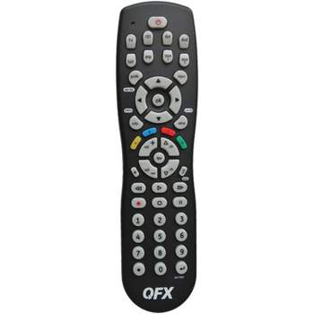QFX® 8-Device Universal Remote with Glow-in-the-Dark Buttons, Black