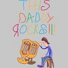 Men's Design By Humans Cute This Daddy Rocks The Baby By walrusindsutries T-Shirt - 2 of 2