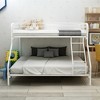 Metal twin bed full metal bunk bed, heavy-duty bunk bed, easy to assemble, equipped with reinforced upper guardrail - 2 of 4