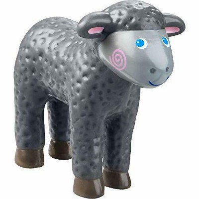 HABA Little Friends Black Lamb - 2.25" Farm Animal Toy Figure