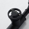Yukimo Industrial Pipe 1-Hole Bathroom Sink Faucet Single Handle Solid Brass in Matte Black - 4 of 4