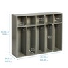ECR4Kids Streamline 5-Section Toddler Coat Locker - 2 of 4