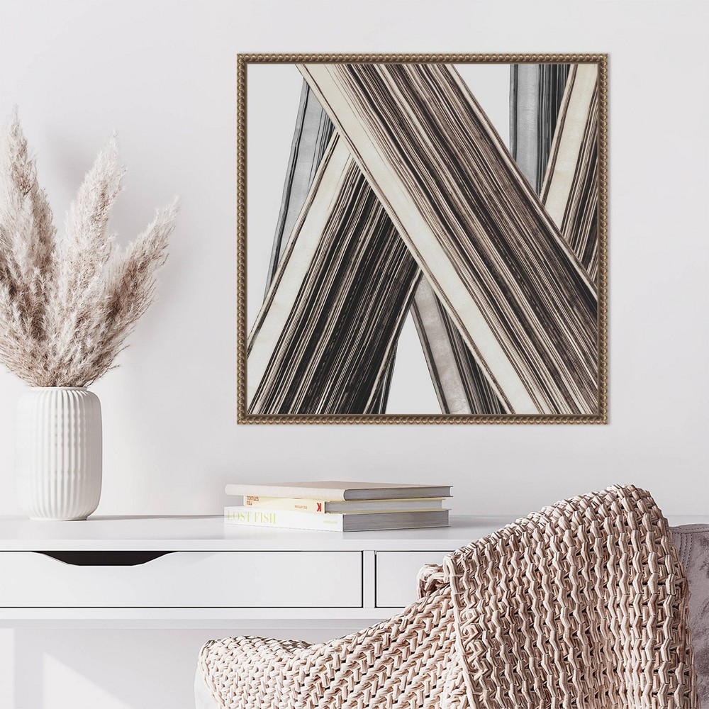 Photos - Other Decoration Amanti Art 22"x22" Bold Impressions II by Jacob Q Framed Canvas Wall Art Print