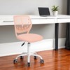 and White Adjustable Height Swivel Rolling Office Chair - 2 of 4