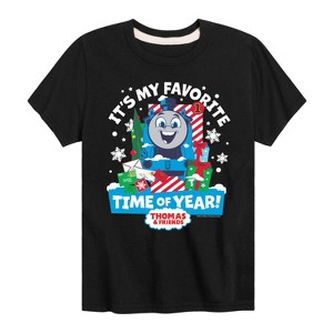 Boys' - Thomas & Friends - Christmas Favorite Time of Year Short Sleeve Graphic T-Shirt - 1 of 4