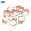 Unique Bargains DIY Crafts Earrings Necklace Bracelet Making Alloy Open Back Sakura Bezel Pendants 10 Pcs - 3 of 4