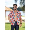 LA LEELA Men's Hawaiian Shirt Vacation Holiday Summer Beach Shirts for Men - 3 of 4
