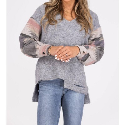 Women's Stepping Out Asymmetrical Sweater - entro