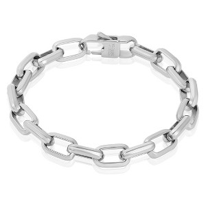 West Coast Jewelry Men's Beveled Edge Large Nautical Oval Link Chain Bracelet - 1 of 4
