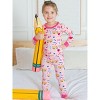 RuffleButts Toddler Girls Viscose from Bamboo Ruffle Long Sleeve Pajama Set, Signature Rear Ruffles - 4 of 4