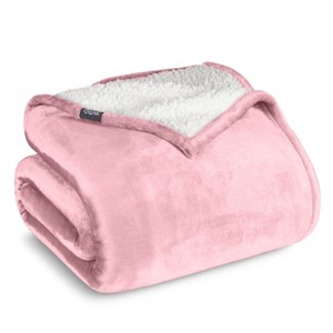 Faux Shearling Fleece Blanket by Bare Home - 1 of 4