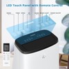 14,000 BTU Portable AC - 3-in-1 Fast Cooling for 700 Sq.Ft, Dual Motor with Dehumidifier & Remote, Ideal for Large Rooms & Campers, Black - 4 of 4