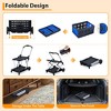 Black Collapsible Foldable Portable Shopping Cart with Wheels, Removable Storage Crate, Storage Cart for Home, Groceries, Supermarket - 2 of 4