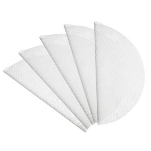 Unique Bargains Silicone Non-Stick Steaming Baking Mats White 5 Pcs - 1 of 4