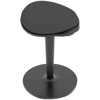 HOMCOM Ergonomic Wobble Stool, Standing Desk Chair, Backless Adjustable Active Learning Stool for Office Desks, with Rocking