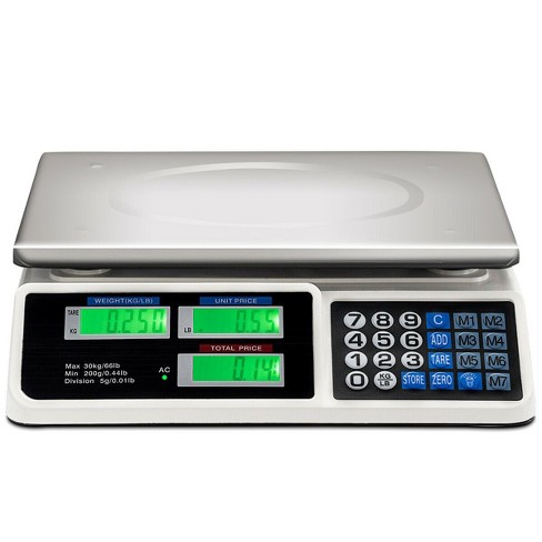 66lbs Digital Weight Scale Price Computing Retail Count Scale Food Meat Scales Target