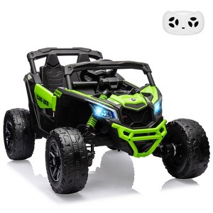 12V Ride on UTV Car, Licensed Can-Am Electric Off-Road UTV Car, Kids Truck w/Remote Control - 1 of 4