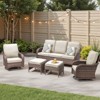 Buenhomino Patio Wicker Chairs Swivel Rocker Outdoor Rocking Chairs Set - 4 of 4