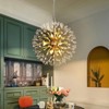 Rennnsan Norvyn 20"W 9-Light Sputnik Dandelion Crystal Modern Glam Dimmable Chandelier - 4 of 4