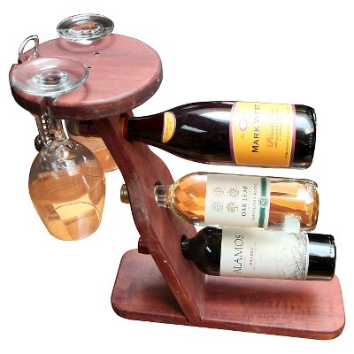 Table Top 17" Wine Rack Western Clear Oil Finish - Red Cedar - Gronomics