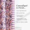 Alicia Camo Floral Shower Curtain Purple Single 72x72 - 2 of 4