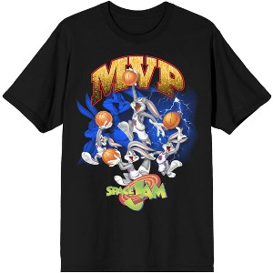 Space Jam (1996) Bugs Bunny MVP Men's Black Graphic Tee - 1 of 1