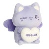 Aurora Small HUG ME Candy Heart Meowchi Tasty Peach Enchanting Stuffed Animal Purple 7" - 2 of 4