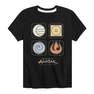 Boys' - Avatar: The Last Airbender - Nations Symbols Short Sleeve Graphic T-Shirt - 1 of 4