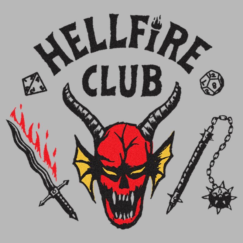 Men's Stranger Things Welcome to the Hellfire Club Long Sleeve Shirt, 2 of 5