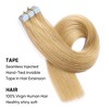 Jessie's Wig 16-26 Inch Tape In Hair Extensions 50g For Women Thin Hair Straight #27 Dark Blonde 20 Pcs/Pack - 4 of 4