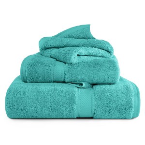 Luxury Egyptian Cotton Heavyweight Ultra-Plush Towel Set by Blue Nile Mills - 1 of 4