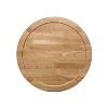 Kumasinova 23.5"/35.5" Elegant Round Coffee Table,Solid Rubber Wood Center Table with Lower Shelf,Coffee Tables for Living Room,Office,Maple Brown - 3 of 4