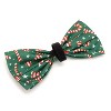 The Worthy Dog Holiday Candy Cane Bow Tie - Adjustable Pet Collar Accessory - 2 of 4