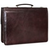 CrookhornDavis Men's Hand Stained Vegetable Tanned Italian Leather Briefcase - 2 of 3