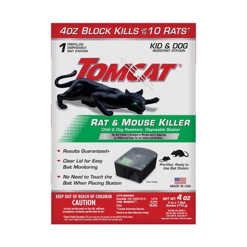 Tomcat Bait Station Blocks For Mice And Rats 4 Oz 1 Pk : Target