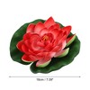 Unique Bargains Artificial Lotus Flower for Garden Ponds Pool Decoration 6 Pcs - 4 of 4