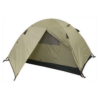 Tan Three-Season Dome Camping Tent with Carry Bag