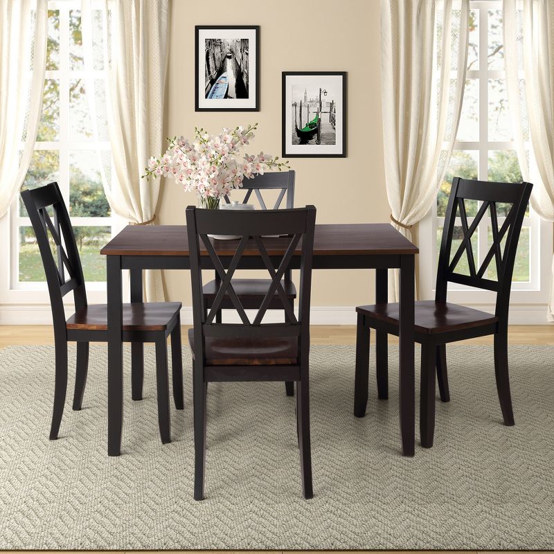 5-Piece Home Kitchen Dining Table Set-ModernLuxe, 3 of 7